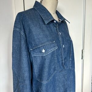 Oversized Pull over light weight denim super comfy and wearable 🤩🌟